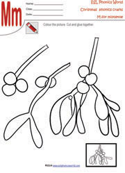 mistletoe-christmas-craft-worksheet